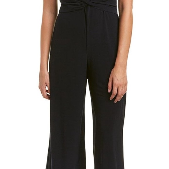 Women’s Short Sleeve Solid Stretch Knit Jumpsuit. - Picture 6 of 8